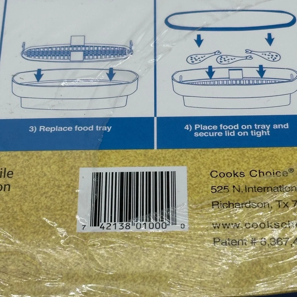 Brand New Cook's Choice Original Better Breader Breading Batter Bowl Clear/Blue
